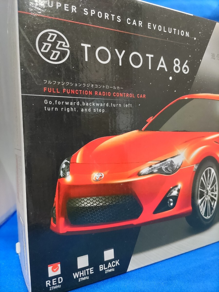 即決価格 【未使用】TOYOTA トヨタ86 進化を続ける スーパースポーツ フルファンクション ラジコン ラジコンカー 自動車 外箱開封 同梱可能_画像2