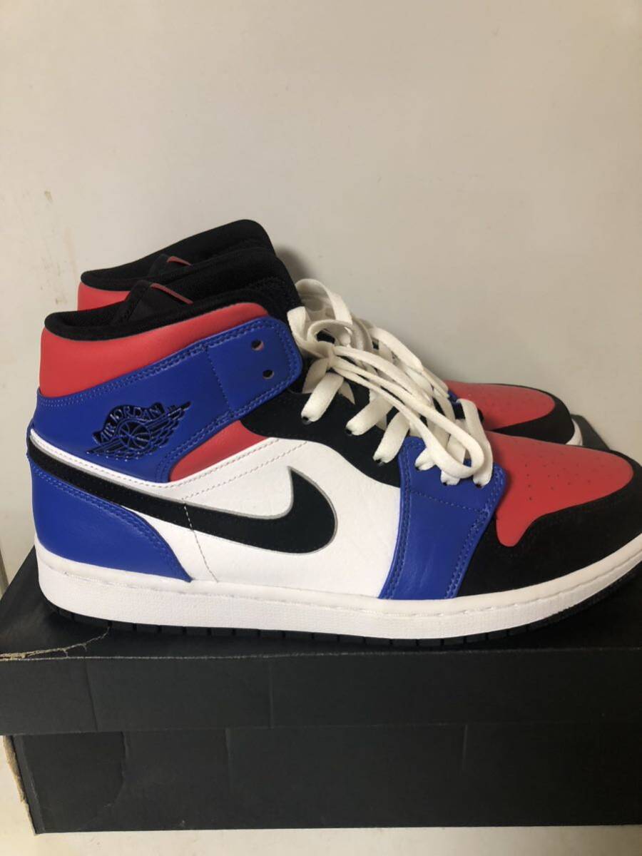 1000円スタート　ナイキ エアジョーダン1 ミッド トップ3 マルチカラー　AIR JORDAN 1 MID TOP3 551724/124 29cm 美品_画像4