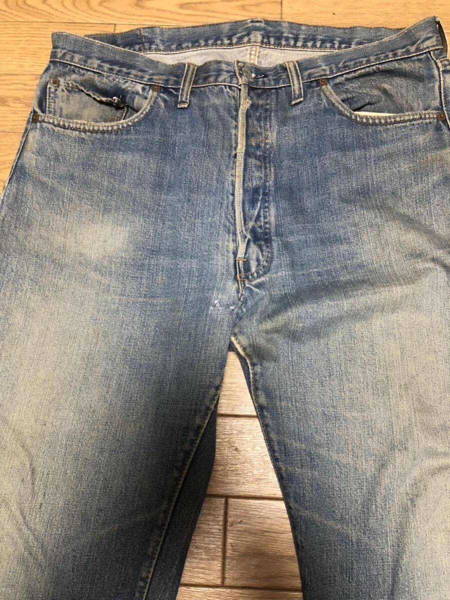 1000円スタート リーバイス LEVI'S 501 66前期 赤耳 表記W36L34米国製　ゴールデンサイズ70's 66990_画像2