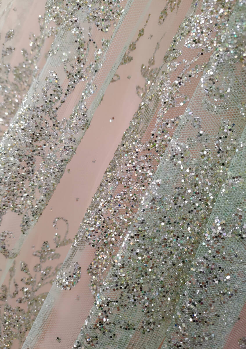 [ 送料無料 ] Scena Duno シェーナドゥーノ ウエディングドレス 5-9号 フリーサイズ カラードレス Mグリーン × サーモンピンクの画像7