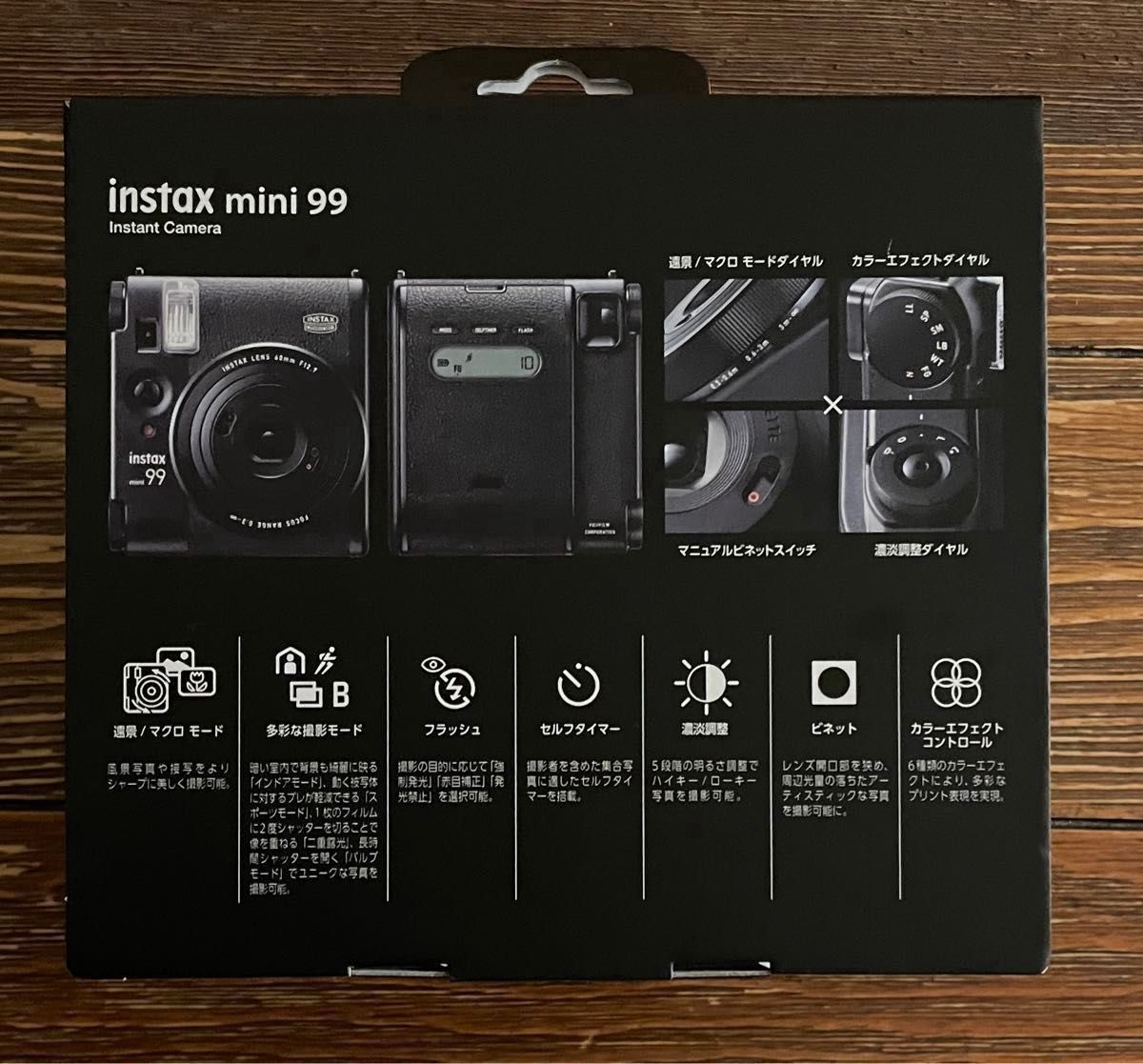 富士フイルム(FUJIFILM) チェキ インスタントカメラ instax mini 99 ブラック INS MINI 新品