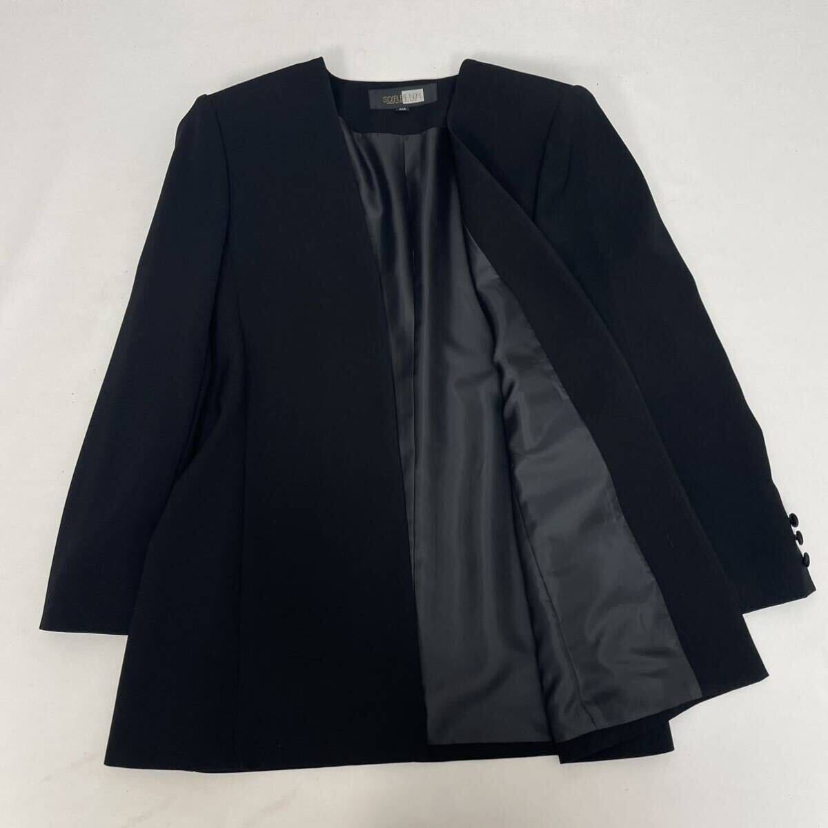 SOIR BENIR Tokyo sowa-ru большой размер черный формальный траурный костюм праздничные обряды чёрный One-piece выставить формальный . одежда черный 13AR