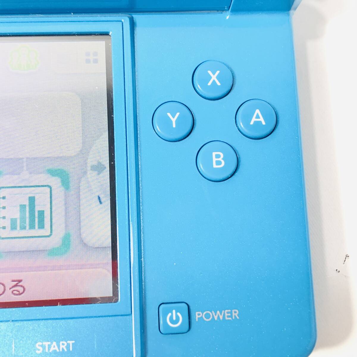 [ работа OK /24-05-45] nintendo 3DS голубой корпус комплект 