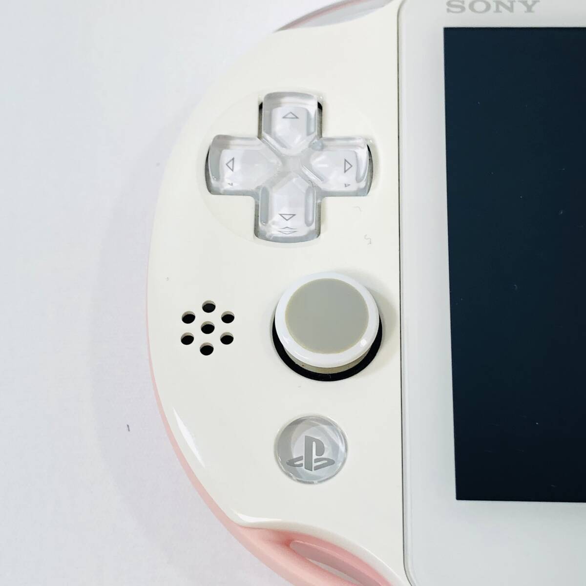 【ジャンク扱い/24-05-78】 SONY ソニー PlayStation PS Vita PCH-2000 ホワイト ピンク_画像3