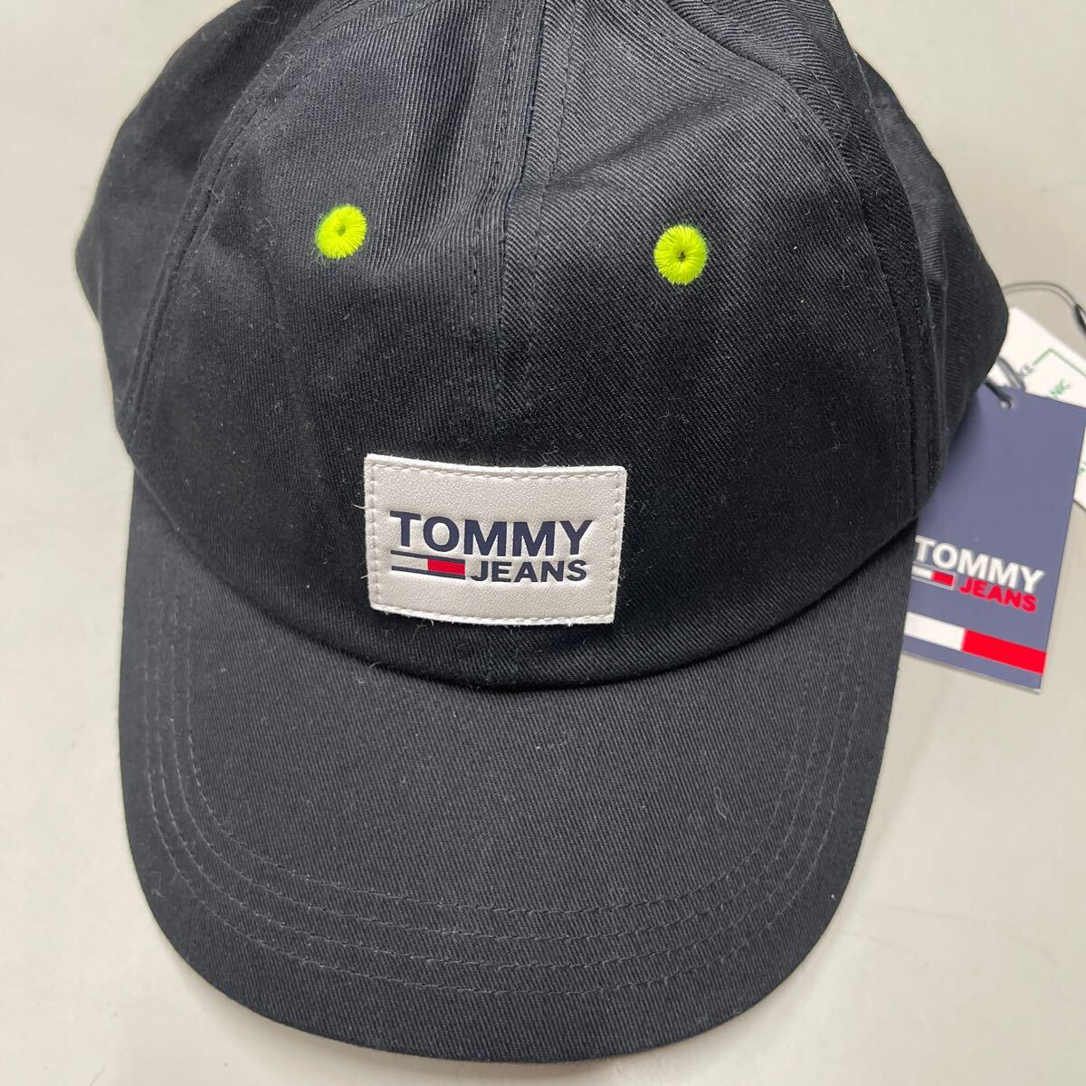 TOMMY JEANS トミージーンズ トミーヒルフィガー 黒 ブラック TOMMY HILFIGER キャップ 帽子 CAP 未使用 ロゴLOGO_画像2