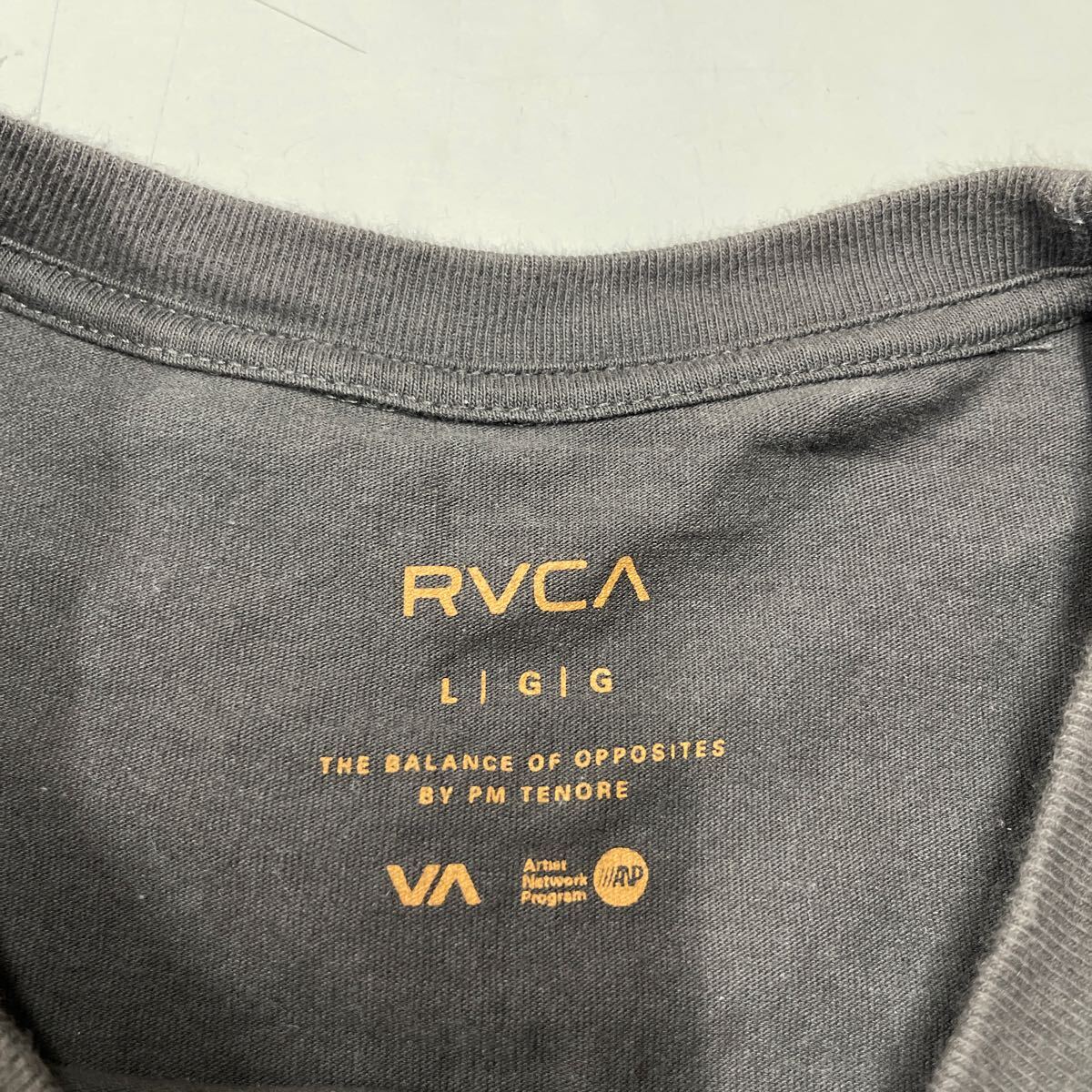 ルーカ Tシャツ 半袖 RVCA メンズ ポケット付きTシャツ ポケT LOGO ロゴ グレー_画像3