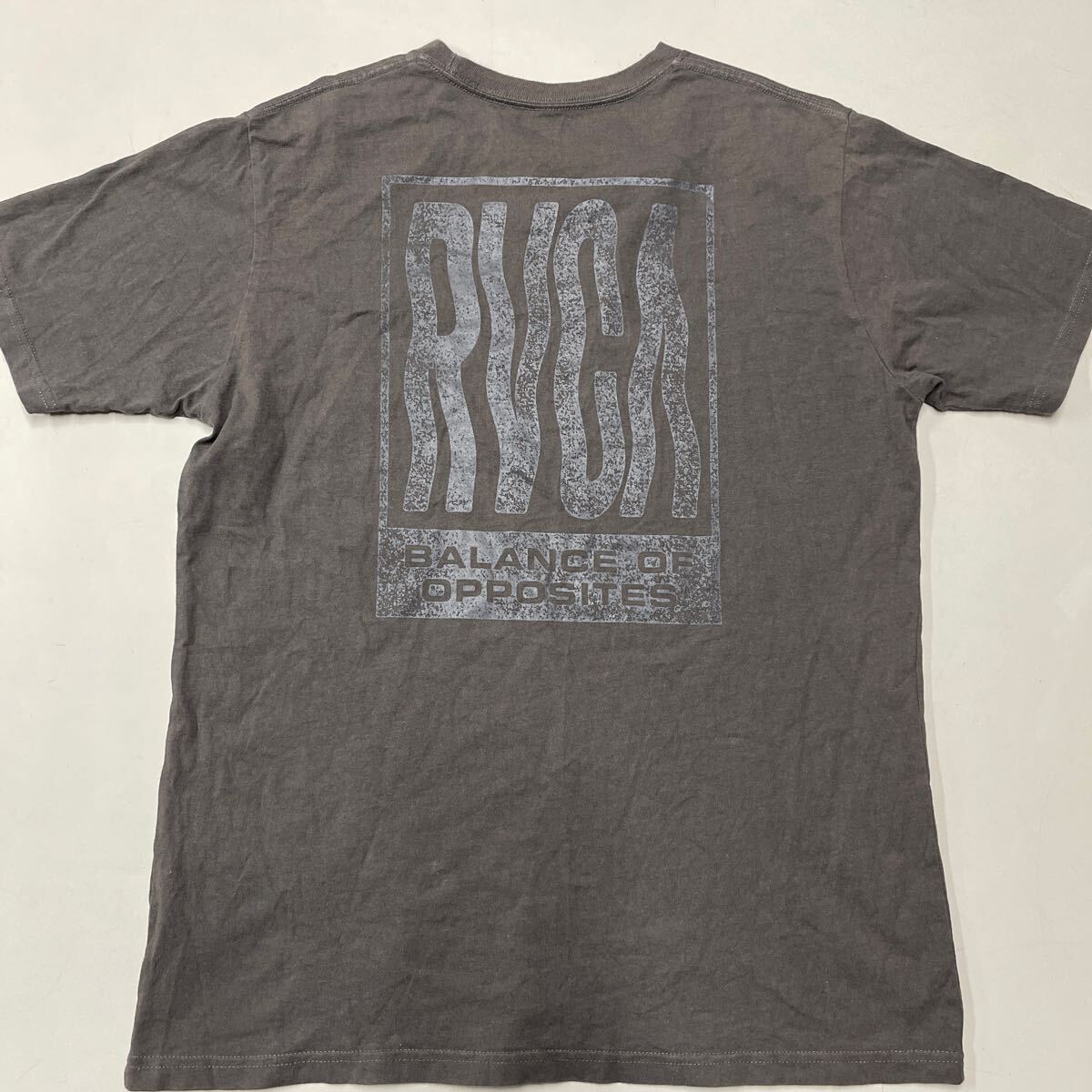 ルーカ Tシャツ 半袖 RVCA メンズ ポケット付きTシャツ ポケT LOGO ロゴ グレー_画像4