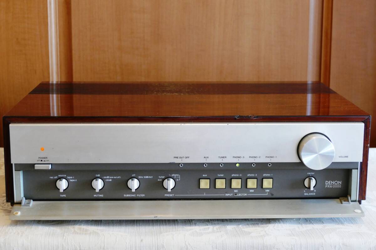  Denon DENON PRA-2000 pre-amplifier control amplifier service completed working properly goods 