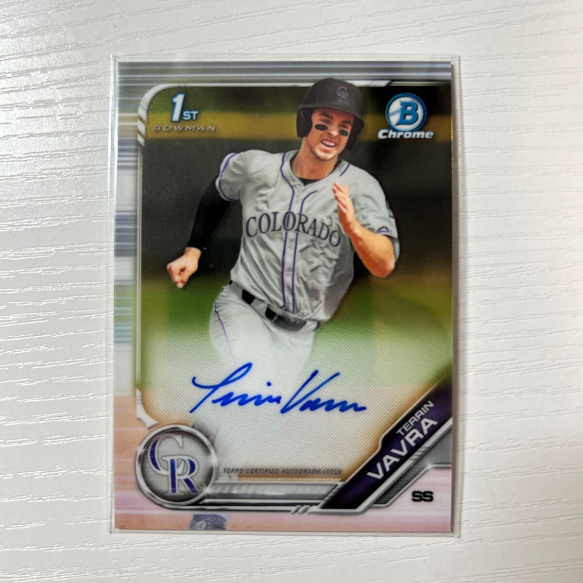 2019 Bowman Chrome Terrin Vavra auto_画像1