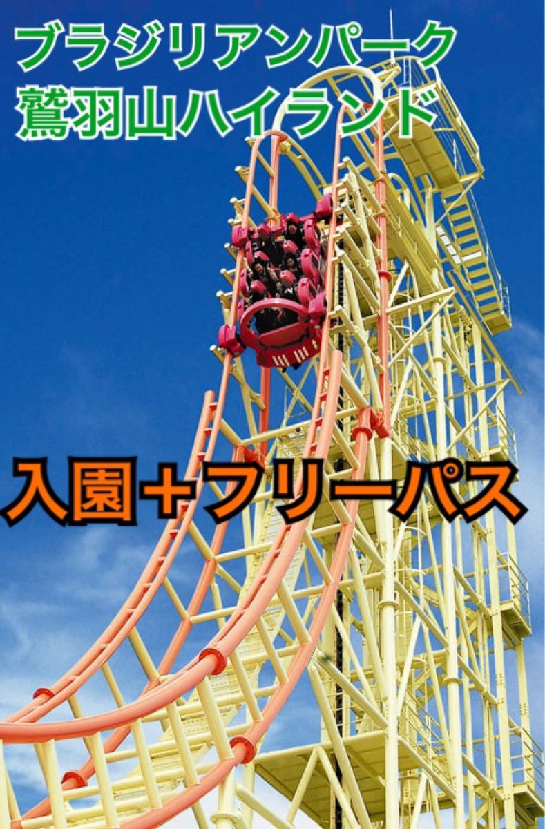 【5月中使用分】ブラジリアンパーク 鷲羽山ハイランド 入園券 チケット 1枚