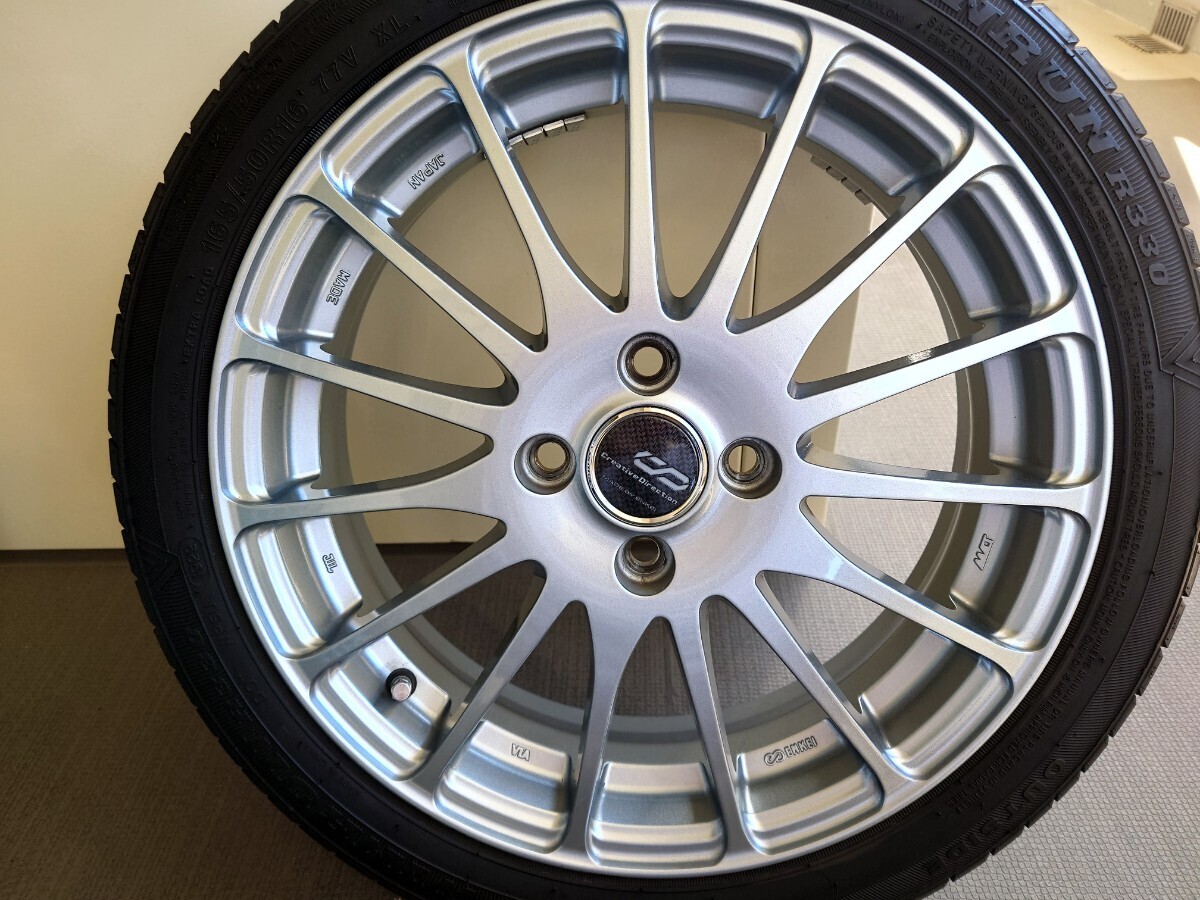 美品　共豊　エンケイ　165/50r16 16インチ　軽自動車　ワゴンＲ　165/50R16　ENKEI　1シーズンのみ使用_画像2