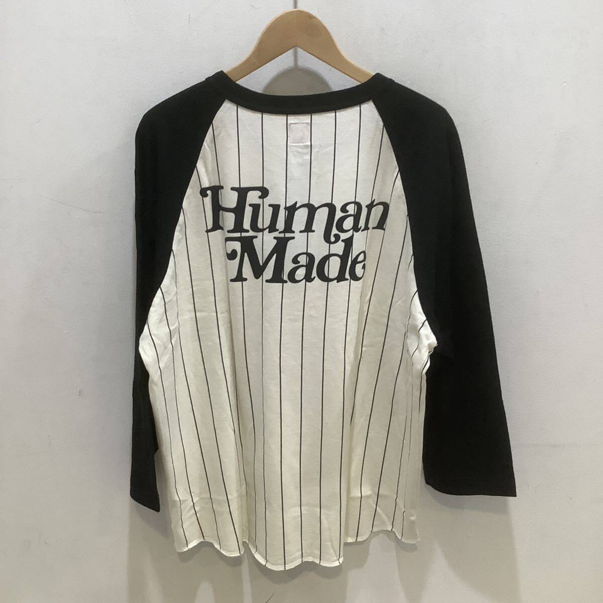 HUMAN MADE ヒューマンメイド 2024s/s×Girls Don't Cry×GDC Baseball 3/4T-SHIRT Tシャツ ネイビー サイズXL 658573_画像2