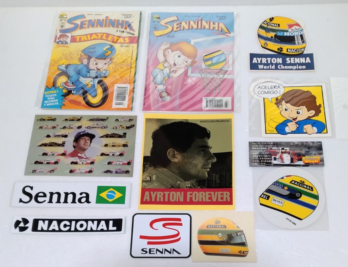  i-ll ton * Senna SENNiNA comics 2 pcs. + not for sale paper made Senna helmet pattern Coaster, sticker set 