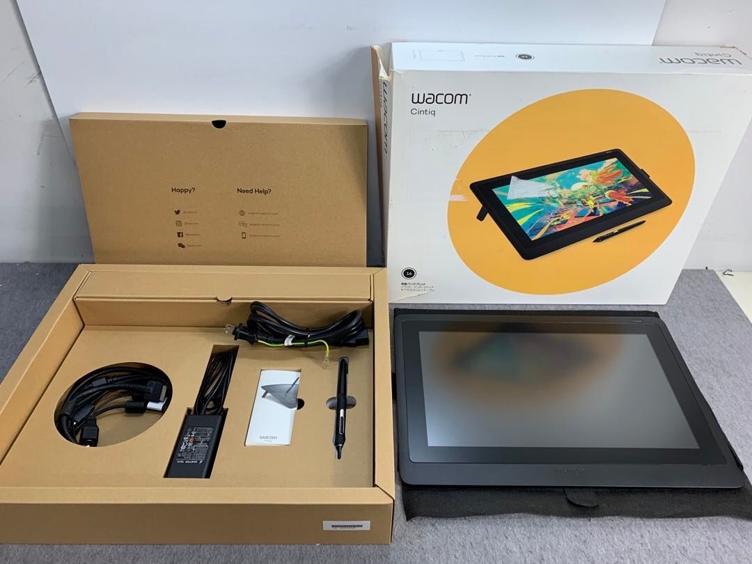 【wacom】Cintiq 16 DTK-1660K0D 中古液晶ペンタブレット 液タブ 15.6型 FHD_画像1