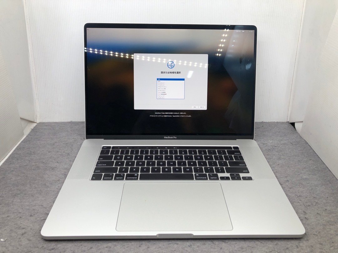 【Apple】MacBook Pro 16inch 2019 A2141 Corei9-9980HK メモリ32GB SSD512GB NVMe AMD Radeon Pro 5500M 4GB OS14 中古Mac US配列_画像1