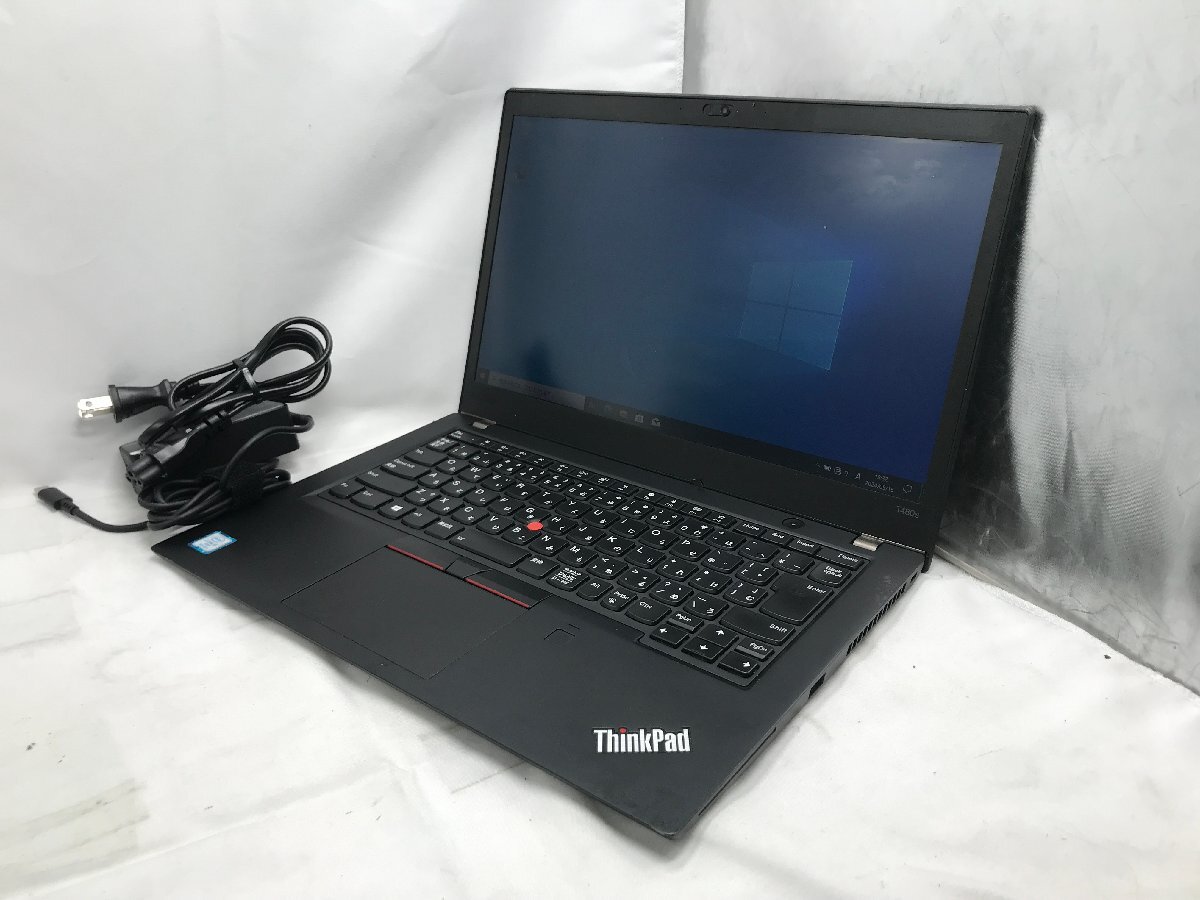 【Lenovo】ThinkPad T480s 20L8SC2T00 Core i7-8650U メモリ24GB SSD512GB NVMe WEBカメラ Windows10Pro 14inch FHD 中古ノートPC_画像1