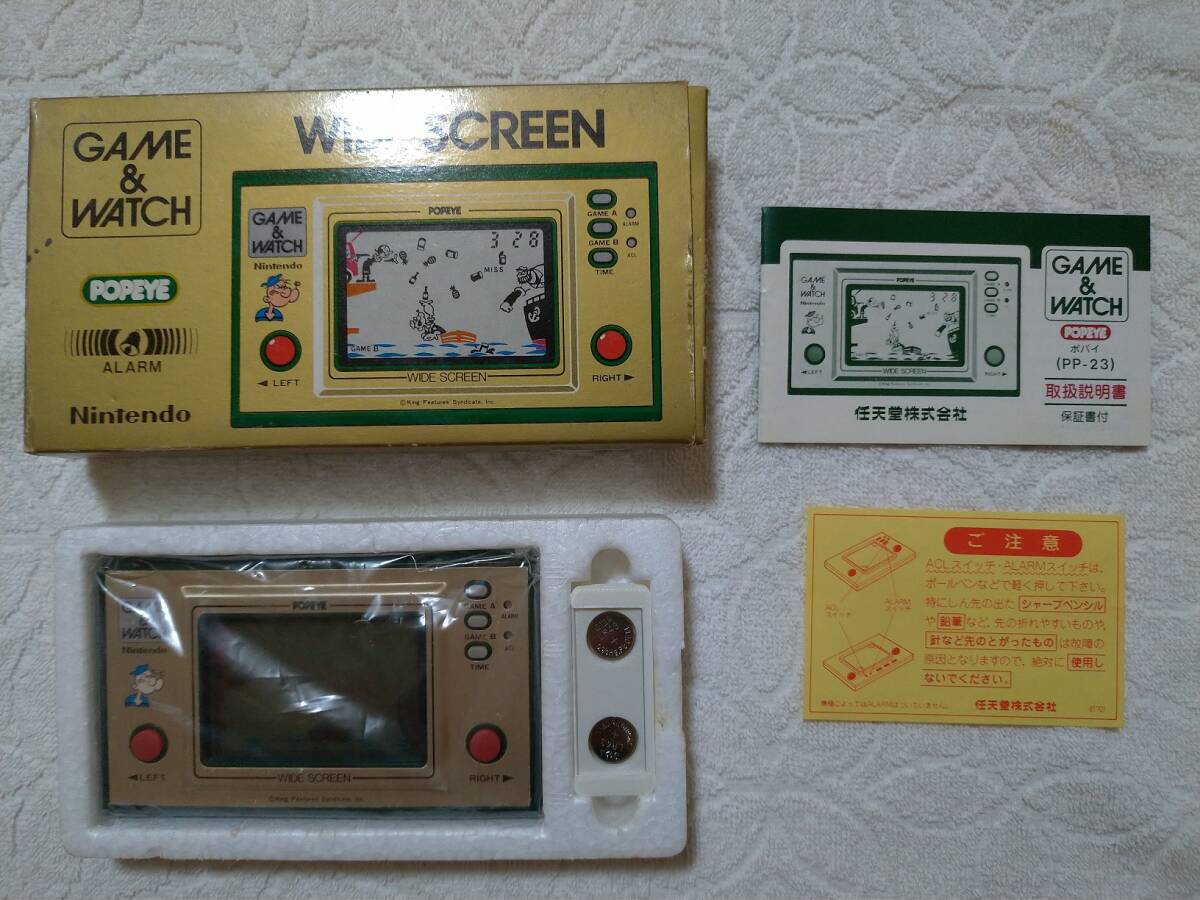 [ прекрасный товар ] nintendo Game & Watch Popeye коробка мнение есть *Nintendo GAME&WATCH POPEYE PP-23