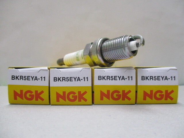 トヨタ カローラスパシオ AE111N AE115N NZE121N ZZE122N ZZE124N TOYOTA COROLLA SPACIO / NGK スパークプラグ BKR5EYA-11 4本セットです_NGK スパークプラグ BKR5EYA-11 黄色