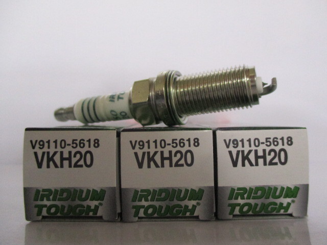 ダイハツ ブーン M300S M310S M600S M610S DAIHATSU BOON / デンソー DENSO スパークプラグ イリジウムタフ VKH20 V9110-5618 3本セット!!*_DENSO スパークプラグ VKH20