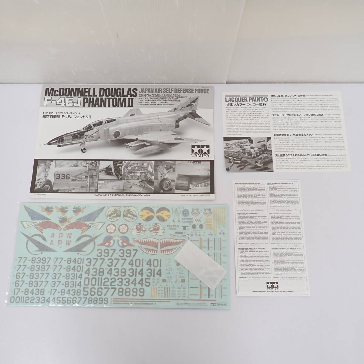 未組立 1/32 航空自衛隊 F-4EJ ファントムII McDONNELL DOUGLAS PHANTOM2 エアークラフトシリーズ No.14 タミヤの画像10