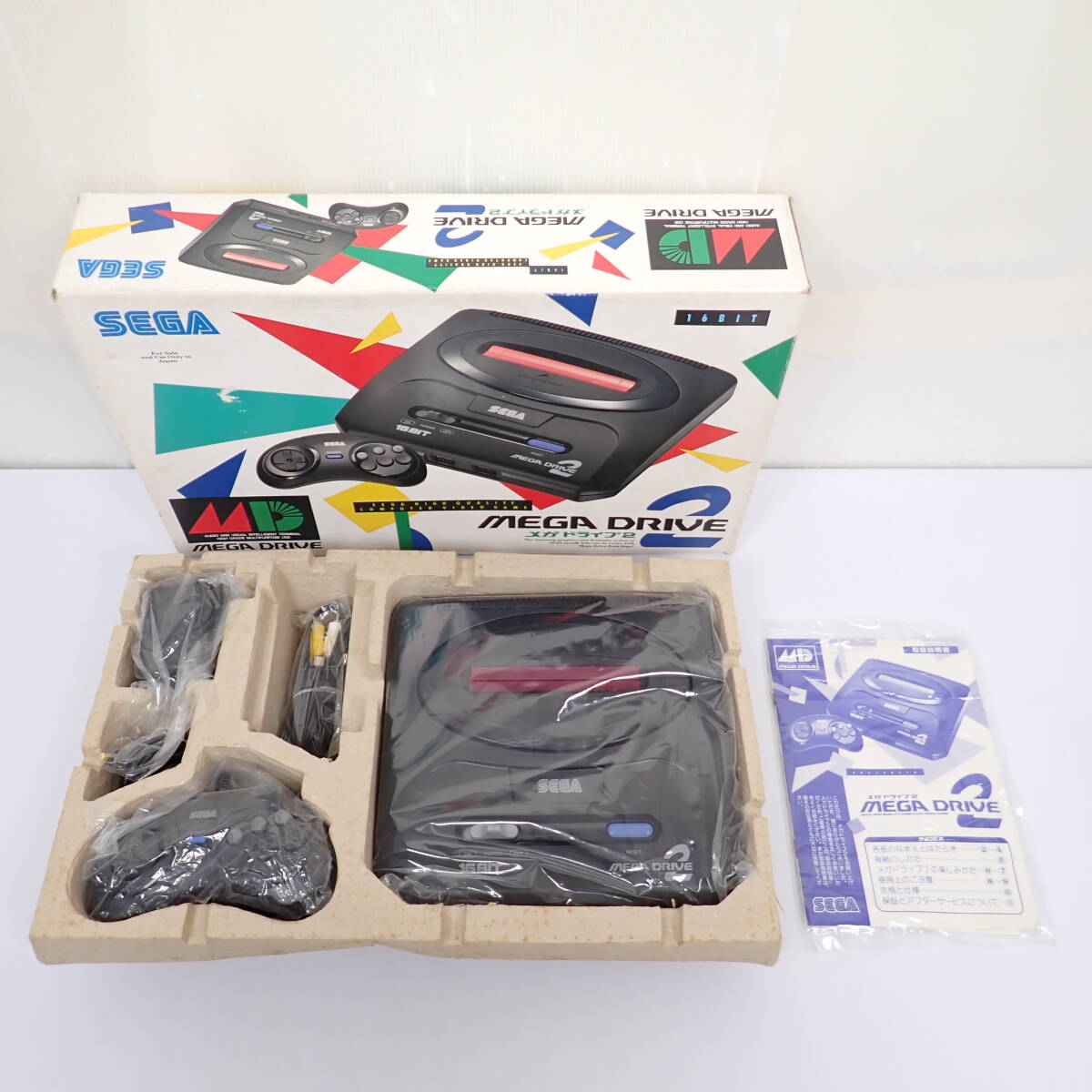 メガドライブ2 本体 箱 説明書付き HAA-2502 MD MEGA DRIVE セガ SEGAの画像3