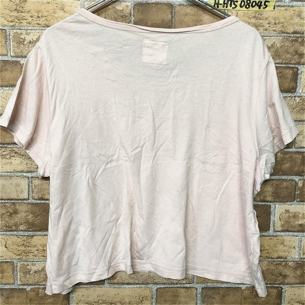 CANDY STRIPPER レディース NYCロゴプリント ワイド 日本製 半袖Tシャツ 2 ベビーピンク_画像3