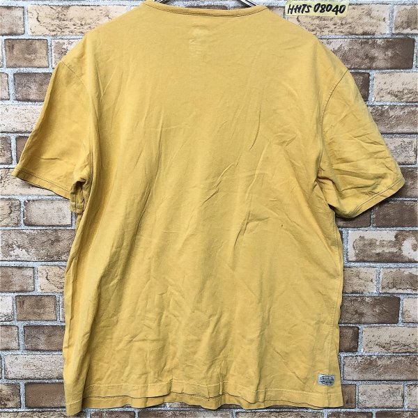 Timberland ティンバーランド メンズ オーガニックコットン レギュラーフィット プリント 半袖Tシャツ L/G 山吹色_画像5
