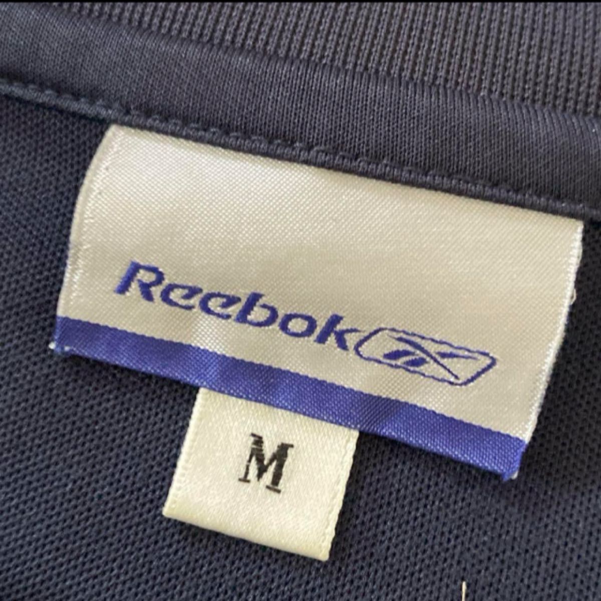 Reebok リーボック メンズ Tシャツ М スポーツウェア ロゴ ネイビー系(h77)