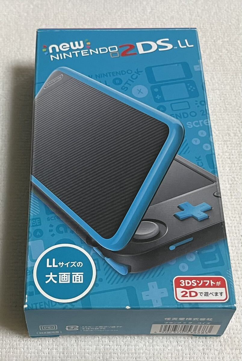 Nintendo ニンテンドー2DS Newニンテンドー2DS ブラック ターコイズ 本体　ほぼ未使用品_画像1