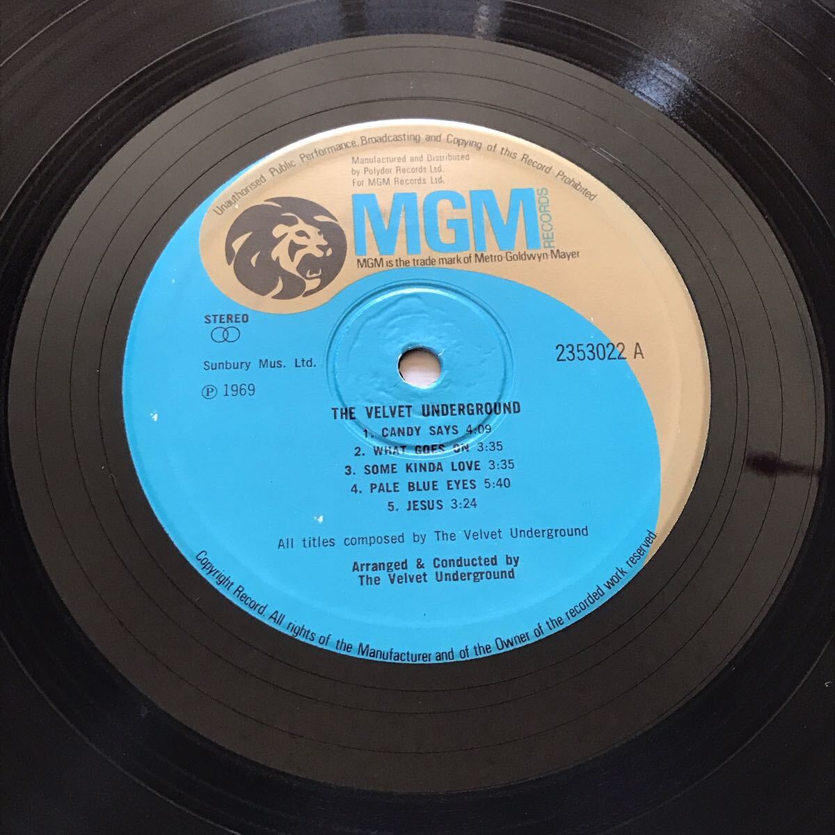 LP　UK盤　The Velvet Underground　3rd　ヴェルヴェット・アンダーグラウンド　MGM Records 2353‐022　_画像5