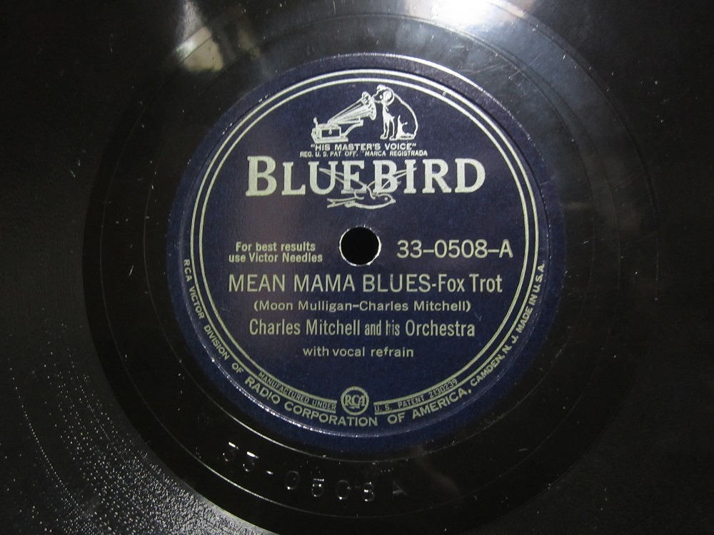 ★☆SP盤レコード MEAN MAMA BLUES / IF IT'S WRONG TO LOVE YOU : CHARLES MITCHELL 蓄音機用 中古品☆★[5999] _画像1