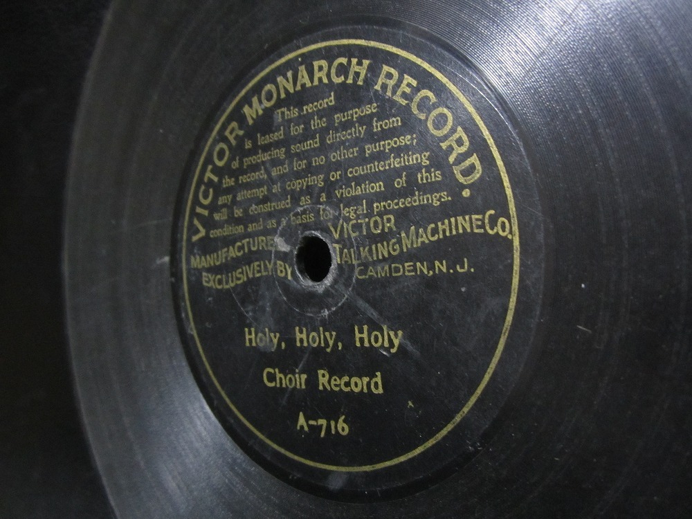 **SP record record one side record 7.Holy, Holy, Holy gramophone for secondhand goods **[6030]