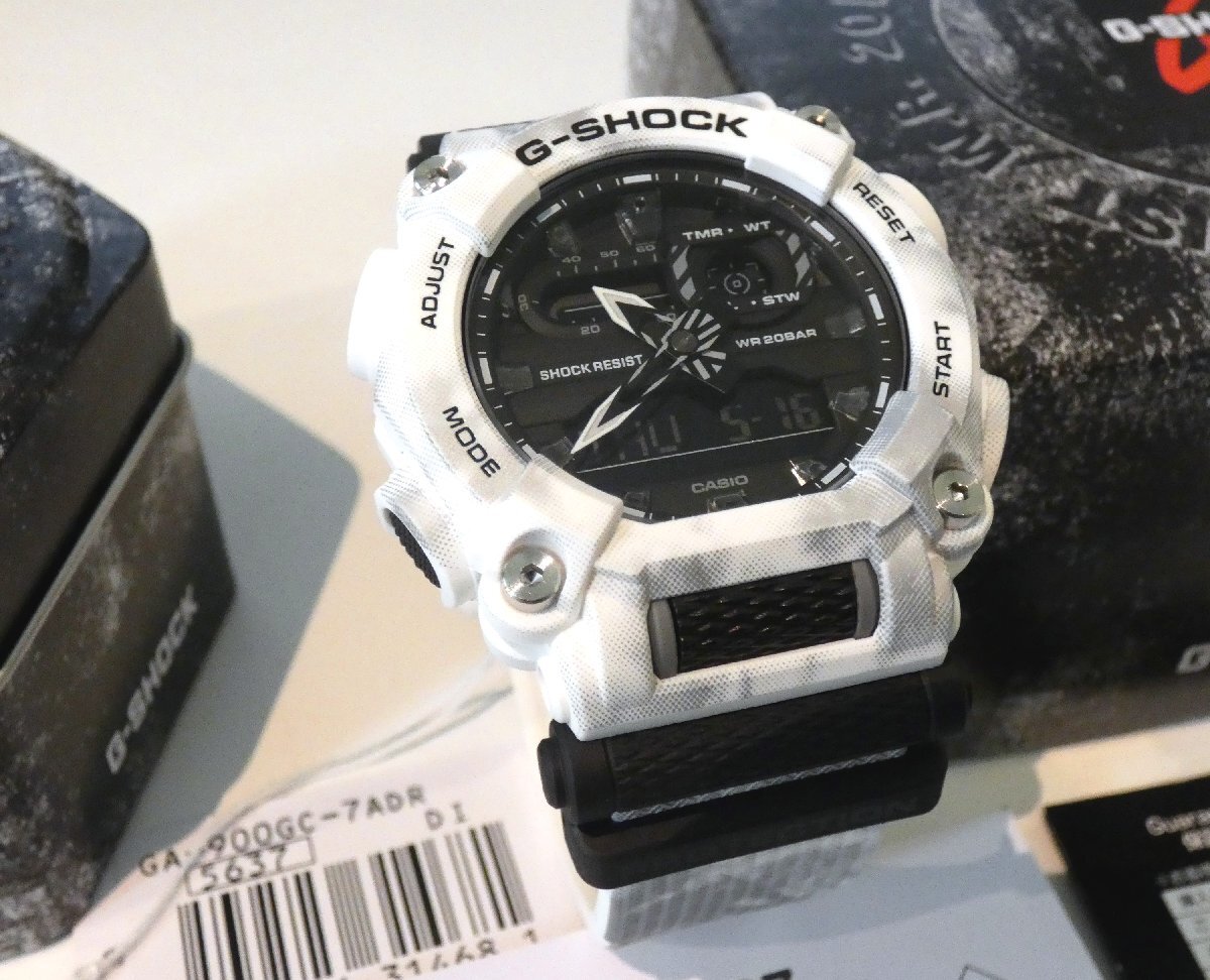 【新品未使用・正規品】G-SHOCK Gショック腕時計 GA-900GC-7ADR おしゃれな白カモフラ　メンズ CASHIO_画像3