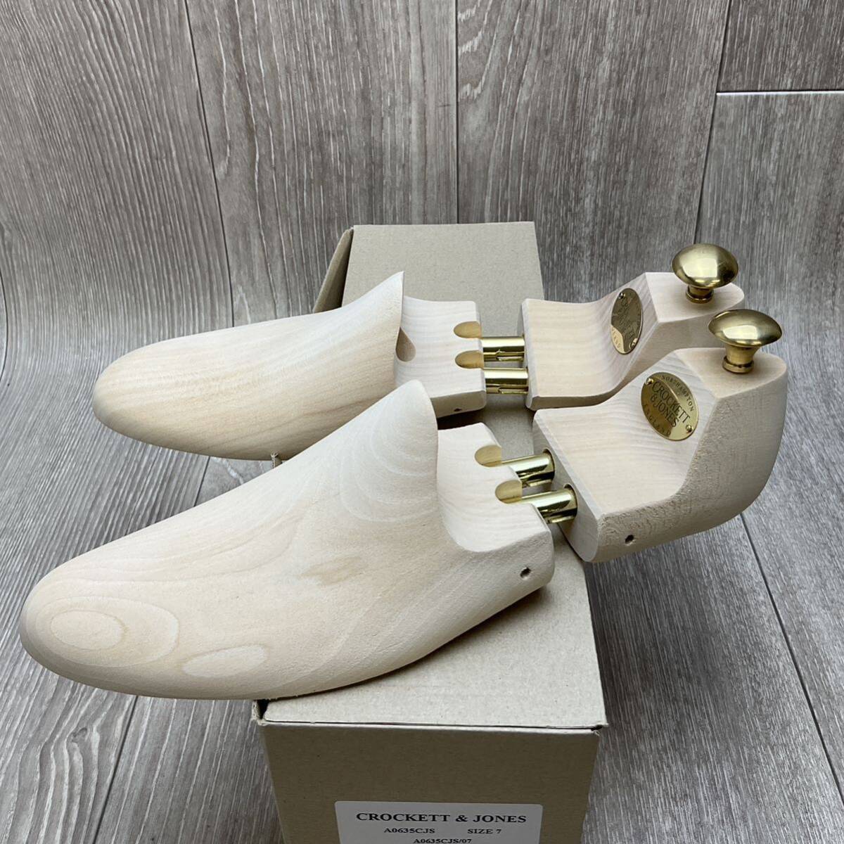 【アウトレット】CROCKETT JONES シューツリー ブラック サイズ7 紳士革靴 クロケットアンドジョーンズ 木製 シューキーパー③|
