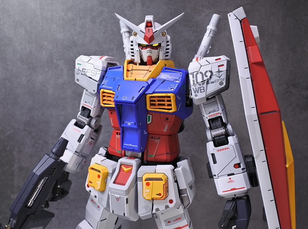 ◎PG UNLEASHED 1/60 RX78-2 ガンダム 塗装済改修完成品① (ノーマル仕様) アンリーシュド_細かい精細画像は続きを観るから御覧下さい