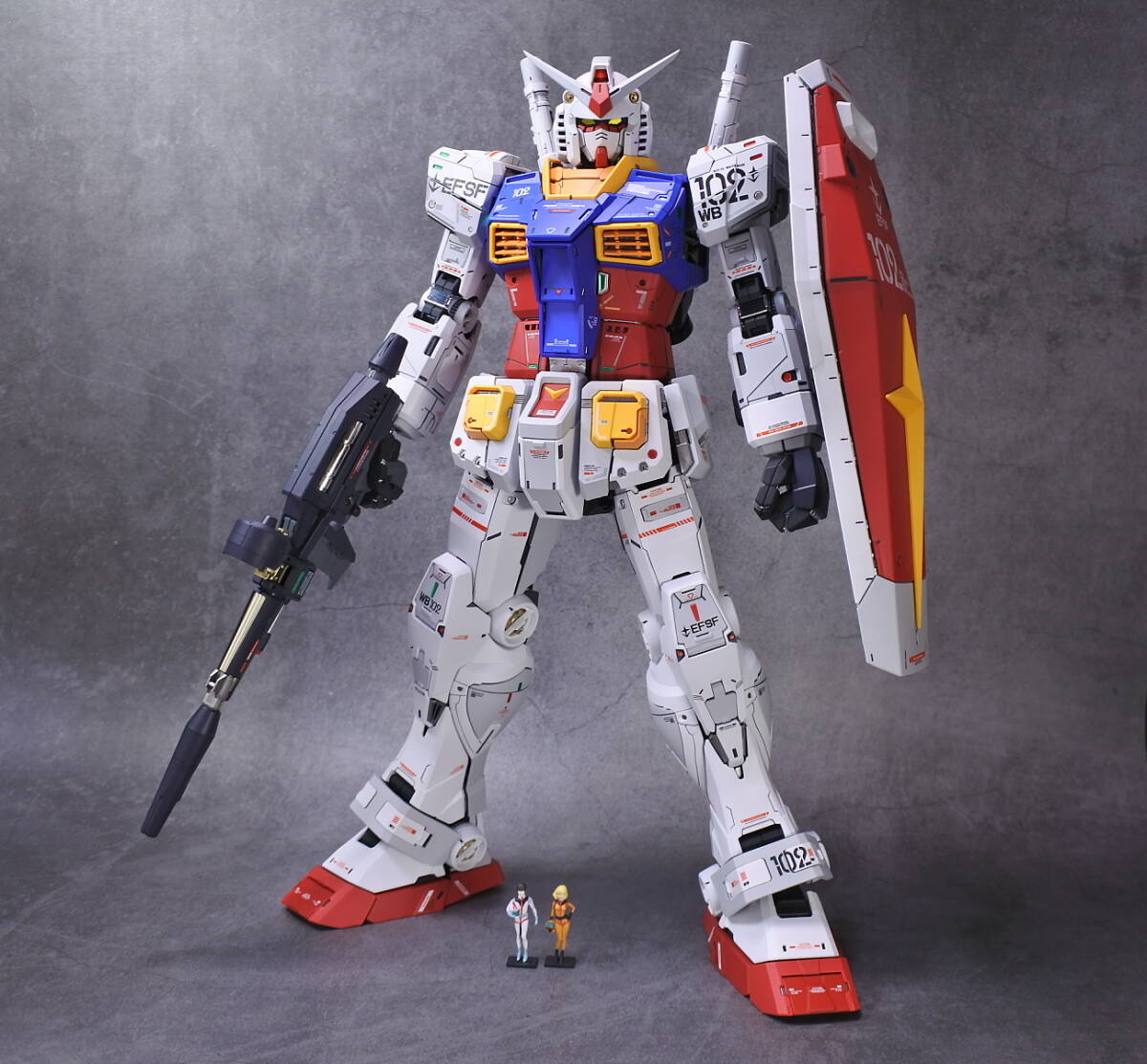 ◎PG UNLEASHED 1/60 RX78-2 ガンダム 塗装済改修完成品② (アレンジ仕様) アンリーシュドの画像4