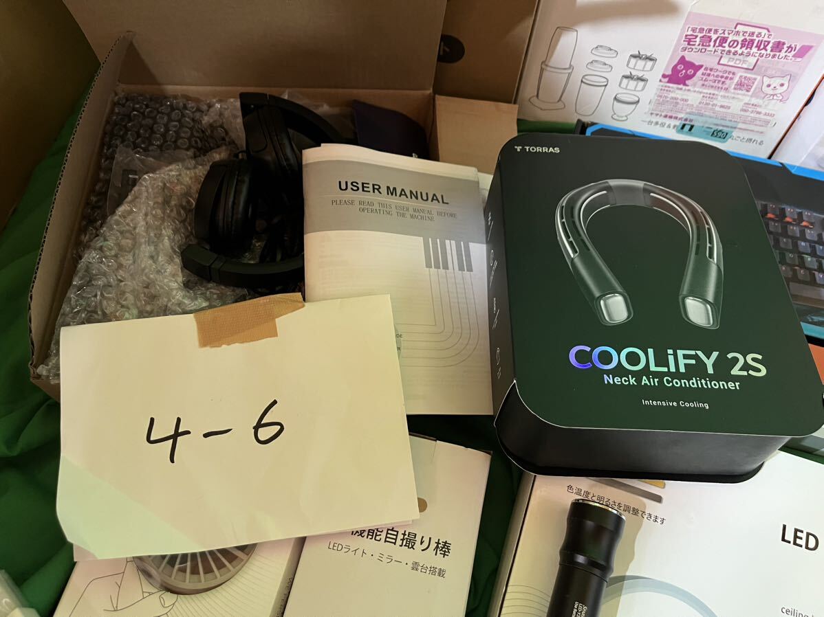 1スタ 売り切り！ 家電 4-6 ワイヤレスイヤホン スマートウォッチ キーボード TORRAS coollify25 ネッククーラー LED まとめ まとめ売りの画像5