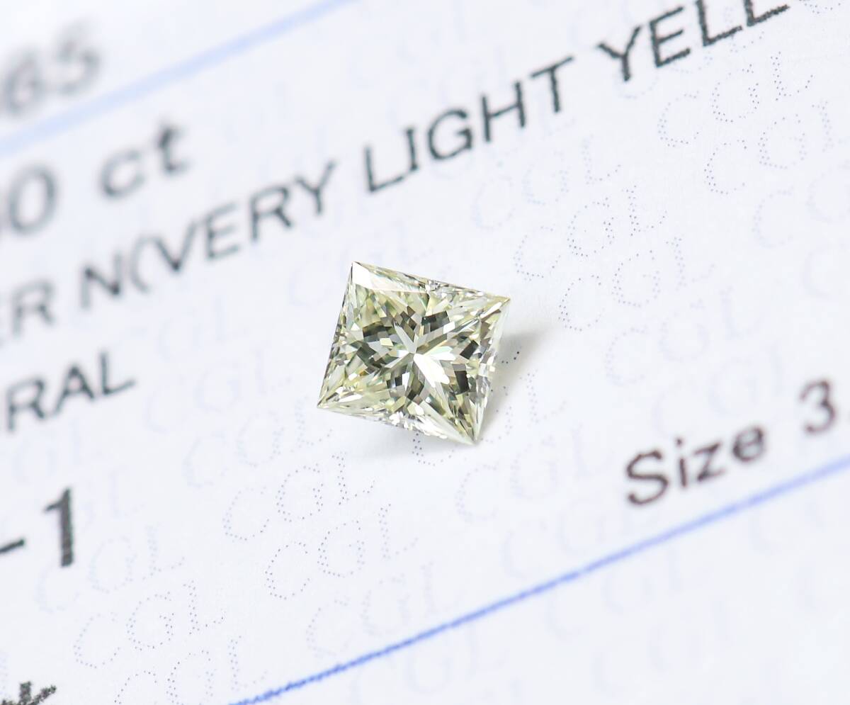 [100 jpy ~]VS1!0.260ct natural diamond Berry light yellow ( natural color )RCT