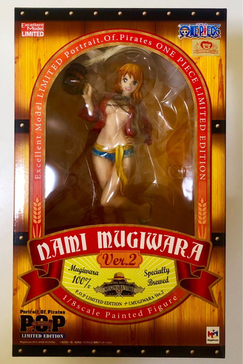 MegaHouse Excellent Model LIMITED 緊身滑雪服P.O.P nami 麥稈ver.2 NAMI MUGIWARA Ver.2未開化封品 原文:メガハウス Excellent Model LIMITED ワンピース P.O.P ナミ 麦わらver.2 NAMI MUGIWARA Ver.2 未開封品