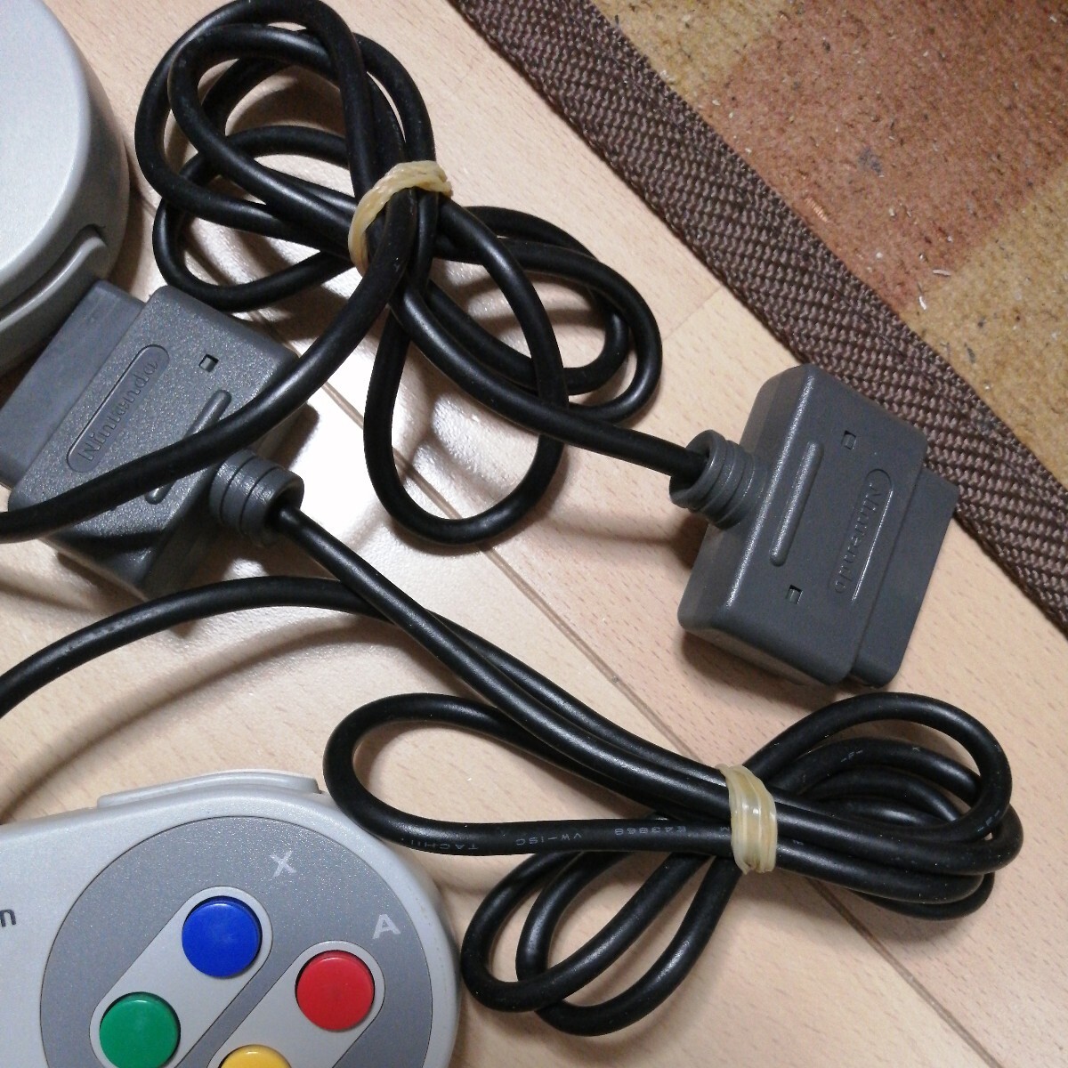 動作確認済 純正 任天堂 Nintendo スーパーファミコン SFC コントローラー　SHVC-005 ニンテンドー 2個セット_画像9