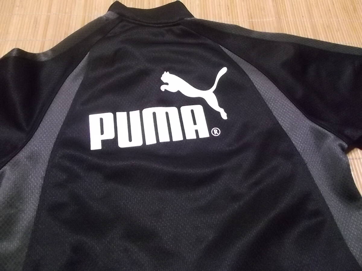 まとめて即決！子供　130㎝用　puma　プーマ製　黒グレー　ジャージ上下セットアップウェア_画像2