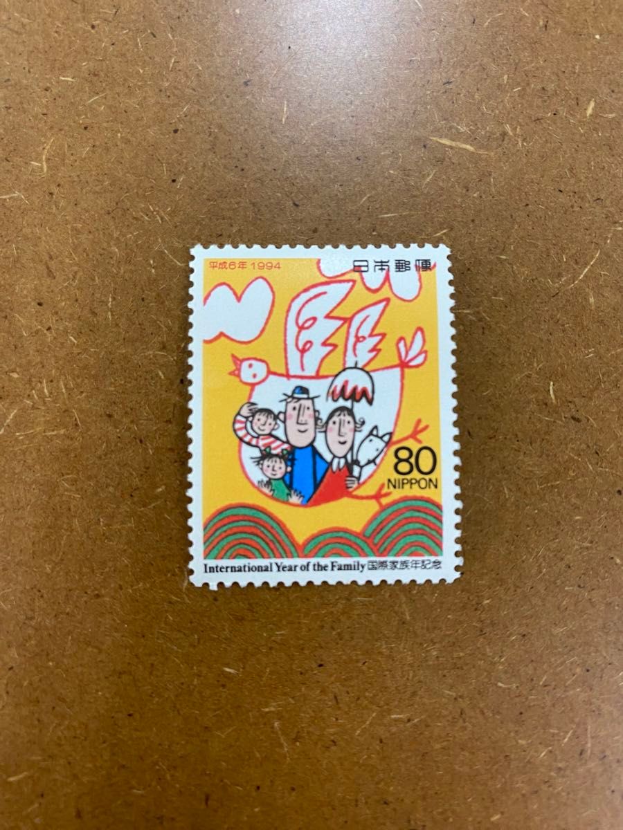 記念切手　1994年　８０円バラ３枚　５０円バラ２枚【国際家族年記念】【環境の日制定記念】