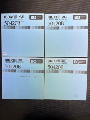 B25★【4本セット】maxell オープンリールテープ／XLI50-120B マクセル_画像1