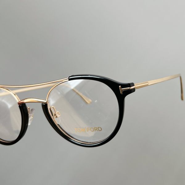 [1 jpy start ] glasses Tom Ford #TOM FORD# men's Boston two Bridge lady's black Gold metal dressing up black gold 
