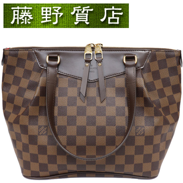 （美品）ルイヴィトン LOUIS VUITTON ウェストミンスター PM ハンドバッグ ダミエ ブラウン ゴールド金具 N41102 8021_画像1