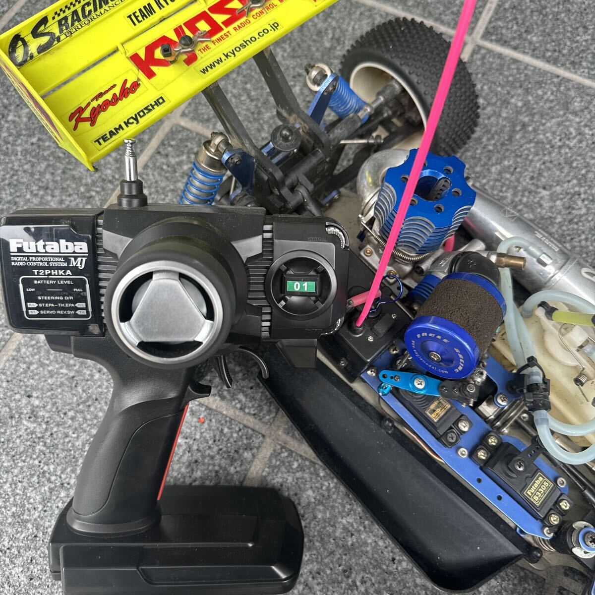 KYOSHO Inferno radio-controller engine buggy mega loading Propo included 