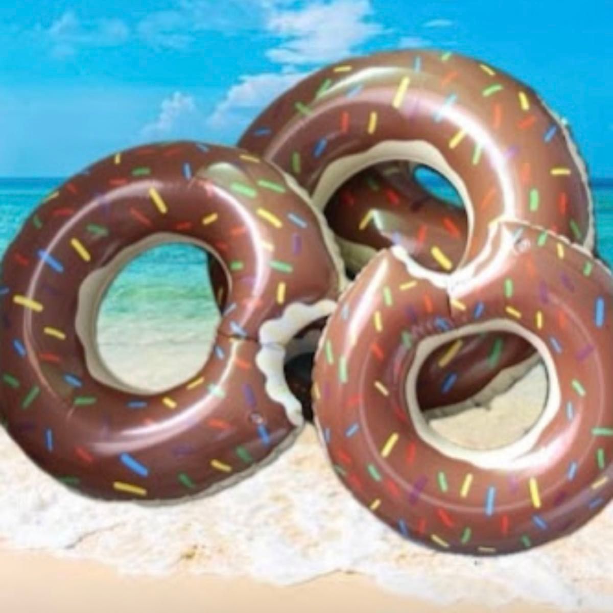 人気 フロート　海　可愛い　ドーナツ 浮き輪 プール カラフル　大人用 夏  ウキワ うきわ 浮き具　海　海水浴　プール　水遊び