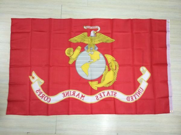 アメリカ海軍 US MARINE USMC旗 大型フラッグ 150 X 90cm_画像2