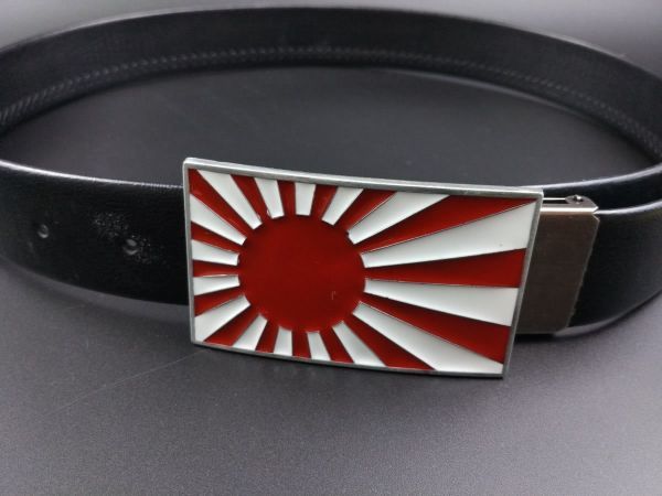  day chapter flag belt metal buckle large Japan . country 