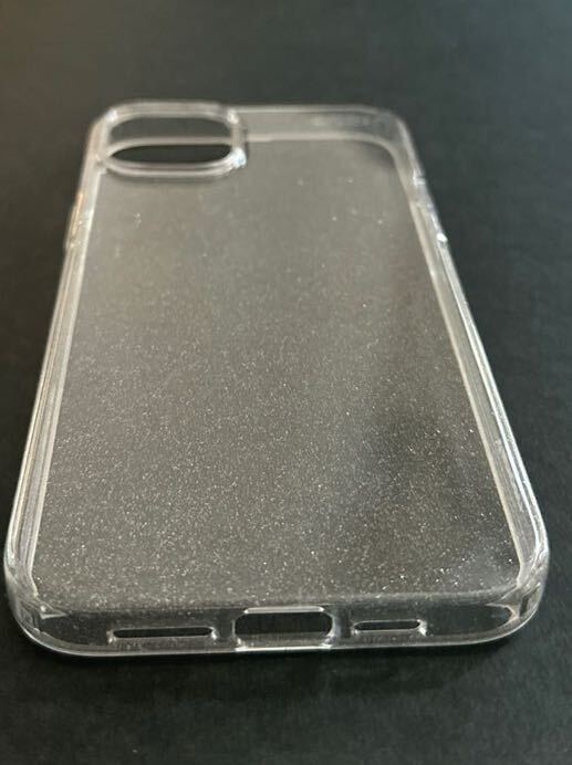 d-154 Spigen iPhone14Plus ケース TPU ソフトケース キラキラ ラメ入り 米軍MIL規格取得 黄ばみ無し 傷防止 レンズ保護 薄型 軽量_画像9